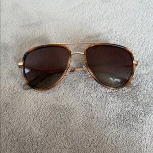 Quay Australia Gold and Brown Sunglasses